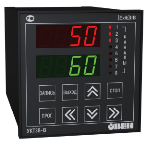 ukt38-v-izmeritel-temperaturi-8-kanalnij-s-avarijnoj-signalizaciej-i-vstroennim-barerom-iskrozashiti